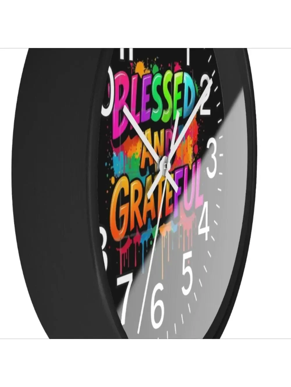 Blessed And Grateful Glow In The Dark Wall Clock New!